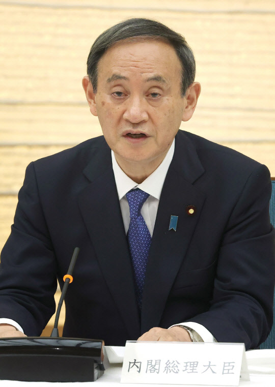 스가 요시히데 일본총리. 연합뉴스